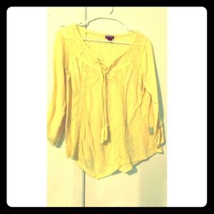 Yellow summery blouse